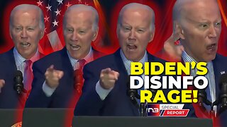 CAUGHT: Biden Devolves Into Screaming About Discredited Lies, Seemingly Unaware He's on Camera
