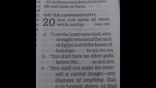 Read with me - the Bible #Exodus Chapters 19 and 20 the Ten Commandments