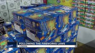 Where are fireworks legal in Wisconsin?