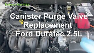 Canister Purge Valve Replacement Ford Duratec 2.5L