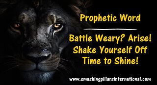 Prophetic word: Battle Weary? Arise! Shake yourself off! Time to Shine!