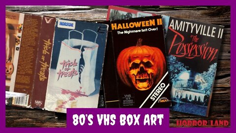 The Ultimate Guide To 80’s VHS Box Art That Scared You [Horror Land]