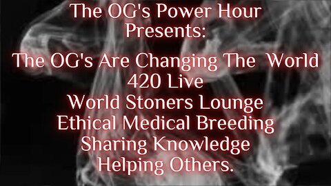 The OG's Power Hour: The OG's Are Changing The World