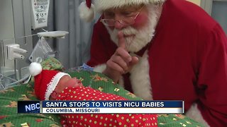 Santa visits NICU babies