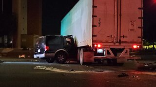 SUV Impaled Under Semi-Truck in Sacramento County Intersection Collision