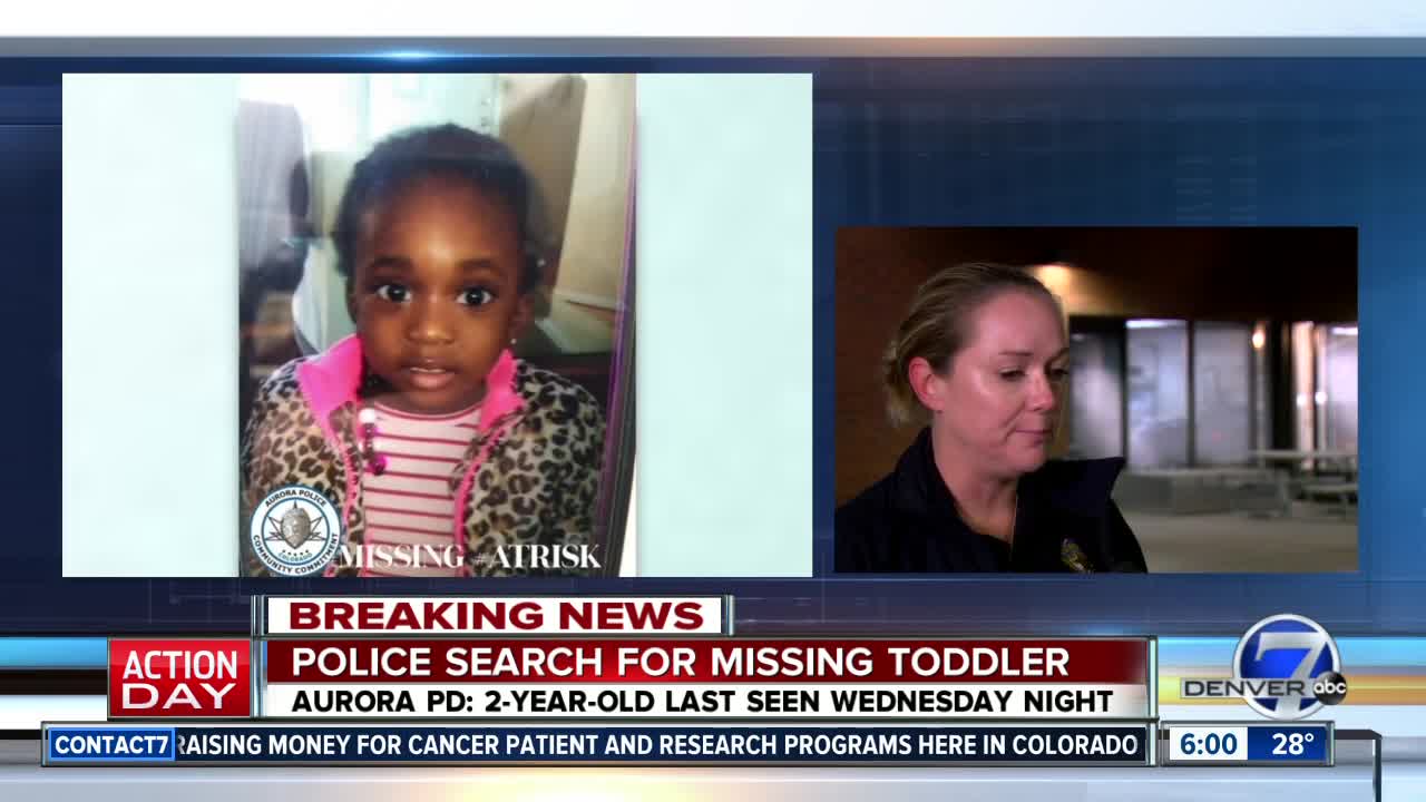 Toddler girl from Aurora reported missing, police say