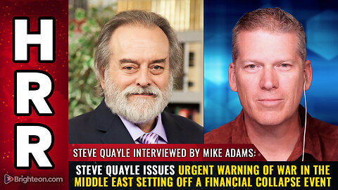 Steve Quayle Issues Urgent Warning Of WAR In The Middle East!