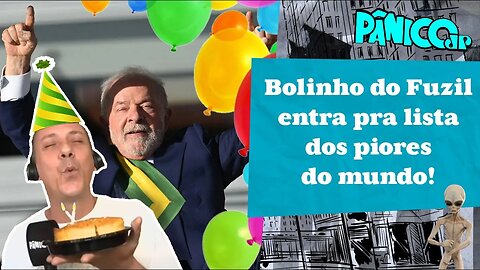 E O PARABÉNS! FUZIL DISTRIBUI BOLO DOS 100 DIAS NA PAULISTA