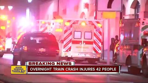 Overnight train crash injures 42 people in Philadelphia