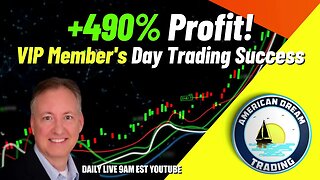 Crushing The Market - +490% Profit, VIP Member's Day Trading Journey In The Stock Market