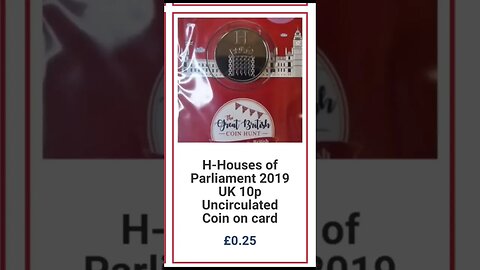 #HOUSESOFPARLIAMENT #alphabet #tenpence #uncirculated #investing #HobbiesAtHome #changecheckercom