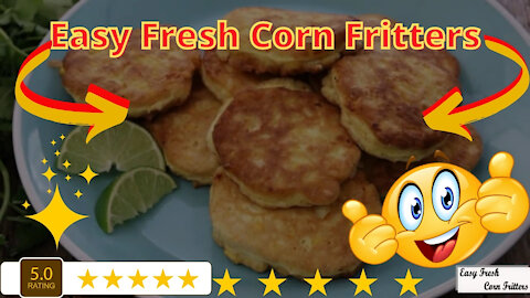 Easy Fresh Corn Fritters Recipe