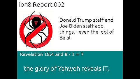 Donald Trump and Joe Biden staff add things - even the idol of Ba'al, and now covid-19..