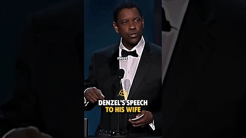 Denzel's Speech To His Wife 🥲