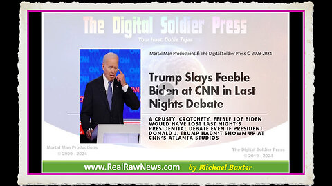 Trump Slays Feeble Fake Joe Biden at Last Night's CNN Debate.