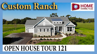 Open House Tour (121) - Decorated Farmhouse Style Custom Ranch Home at Pioneer Oaks in Ringwood IL