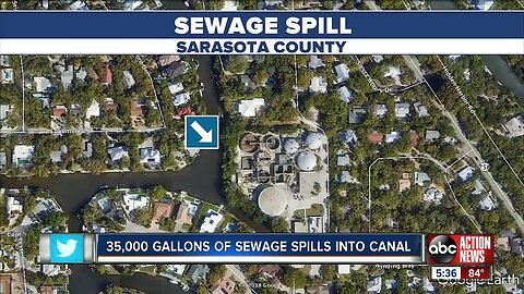 36K gallons of raw sewage spills into Siesta Key canal, health department issues advisory