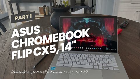 ASUS Chromebook Flip CX5, 14" Touchscreen FHD NanoEdge Display, Intel Core i3-1110G4 Processor,...