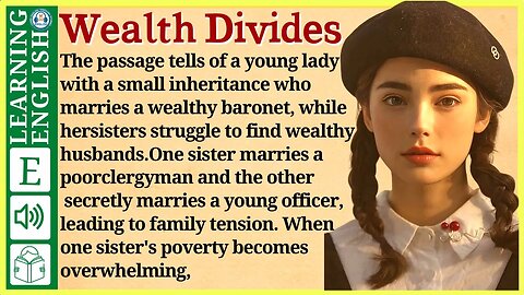 learn English through story level 3 🍁 Wealth Divides | WooEnglish
