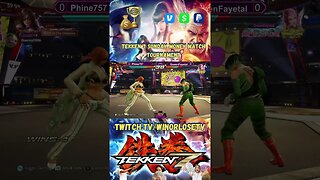 Tekken 7 PC Sunday Money Match Tournament #5 Winners 1/3 QueenFayetal vs Phine757 #shorts #tekken7