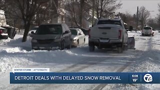 Snow removal in Detroit 85% complete as of mid-afternoon, contractor penalties coming
