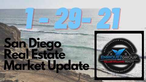 San Diego Real Estate - 10 Minute Market Update - 1 - 29 -21 #HomeSearch #MotivationMonday