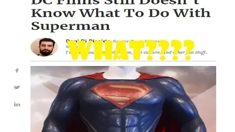DC Doesn't Know What To Do With Superman! What!!!