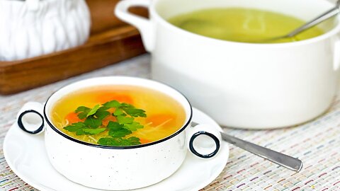 CHICKEN SOUP RECIPE - broth to strengthen immunity! *Natural Antibiotic*