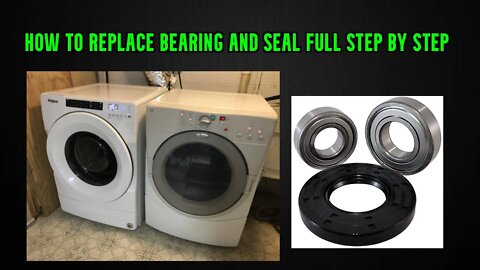 whirlpool duet washer bearing replacement