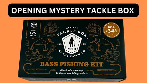 Opening Mystery Tackle Box 341 Bass Fishing Kit