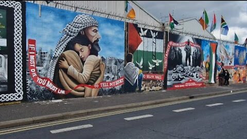 Belfast's International Wall becomes the Palestinian Wall