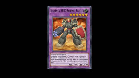 Yu Gi Oh! Elemental HERO Rampart Blaster