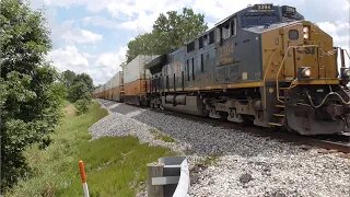 CSX I015 Intermodal Double-Stack Train From Creston, Ohio July 30, 2023