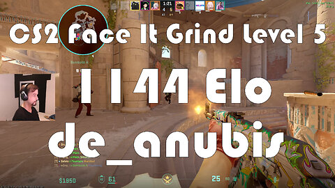 CS2 Face-It Grind - Face-It Level 5 - 1144 Elo - de_anubis