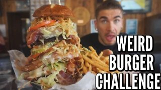 HUGE CHICAGO BURGER CHALLENGE | With Cold Food? | Rockstar Burger Challenge | Man Vs Food