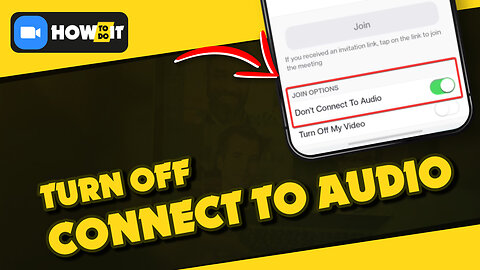 How to turn off connect to audio on Zoom
