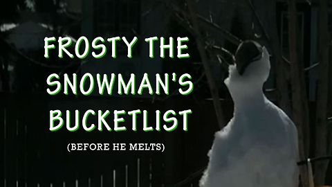 If Frosty The Snowman Had A Bucket List