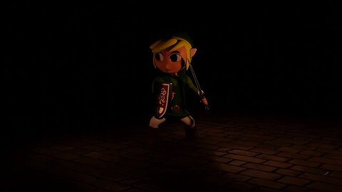 Toon Link 3D Render