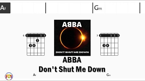 ABBA Don't Shut Me Down - Guitar Chords & Lyrics HD