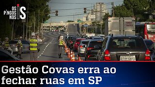 Bruno Covas revoga bloqueio desastroso de ruas em SP