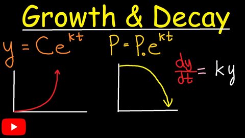 Exponential growth and decay word problems (Jae Academy)