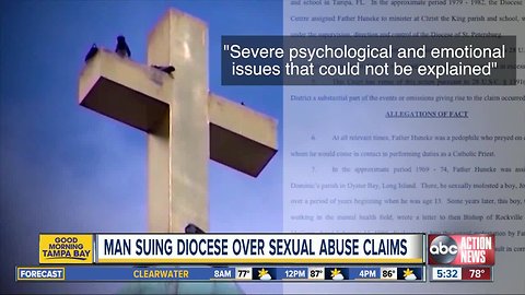 Man sues St. Pete Diocese over alleged abuse