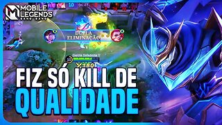 QUE ASSASSINO DIVERTIDO DE JOGAR!! MUITO DANO | GUSION | MLBB