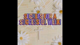 Secrets For A Successful Week!||Proverbs 3#success #motivation #bibleverse
