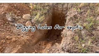 How to Dig a Septic Hole for the PERK TEST! #hedgehogshomestead