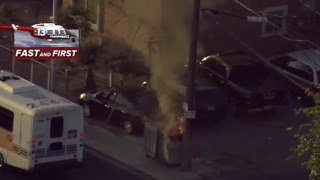 Dumpster fire near Washington, Bruce in Las Vegas