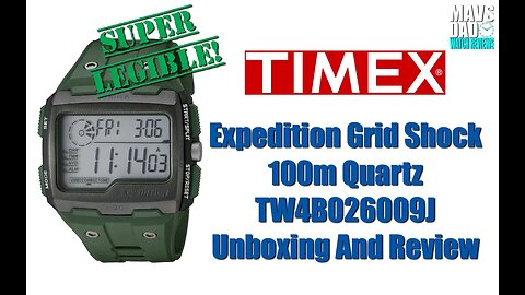 Cool Lume! | Timex Expedition Grid Shock 100m Quartz TW4B02500 Unbox & Review