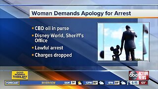 Woman arrested for CBD oil at Disney demands apology