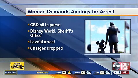 Woman arrested for CBD oil at Disney demands apology