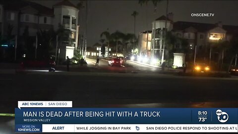 Pedestrian killed by vehicle in Mission Valley